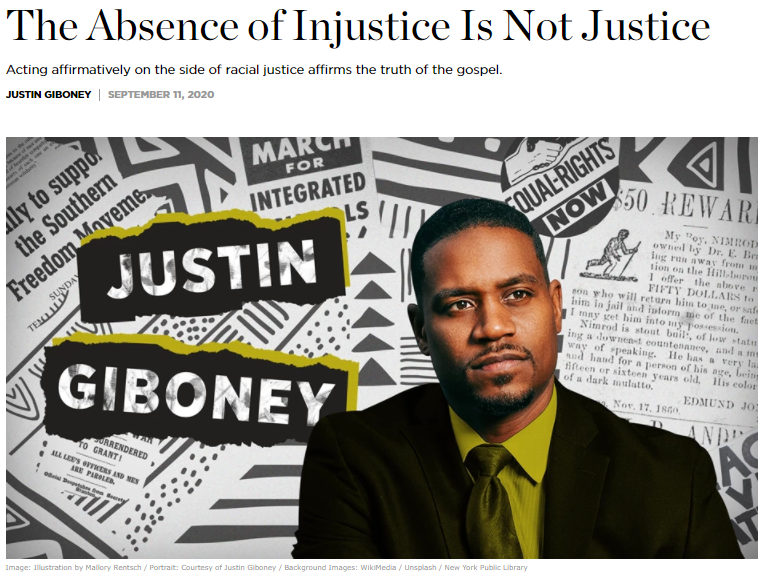 ARTICLE: The Absence of Injustice Is Not Justice – Sunday to Saturday
