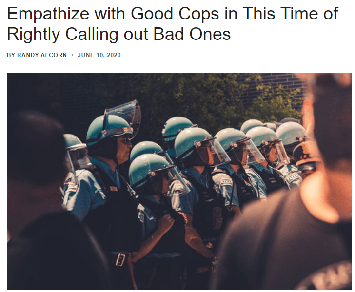 ARTICLE: Empathize with Good Cops in This Time of Rightly Calling out Bad&nbsp;Ones