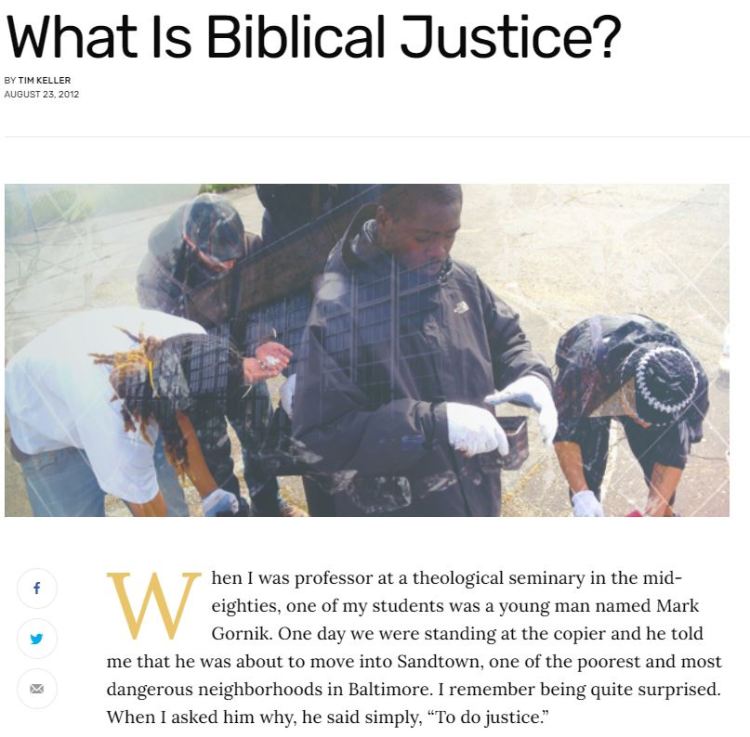 ARTICLE:  What is Biblical&nbsp;Justice?