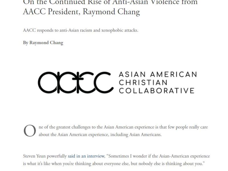 ARTICLE:  On the Continued Rise of Anti-Asian&nbsp;Violence