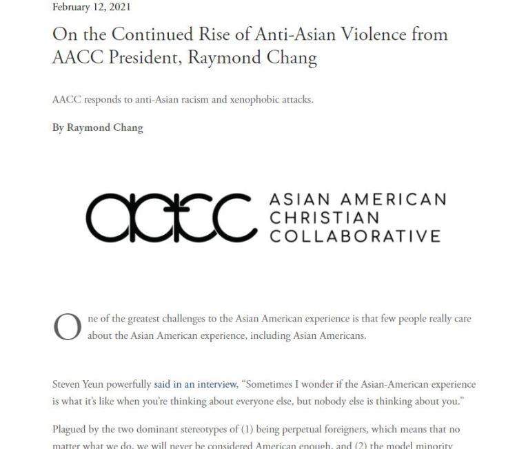 ARTICLE:  On the Continued Rise of Anti-Asian&nbsp;Violence