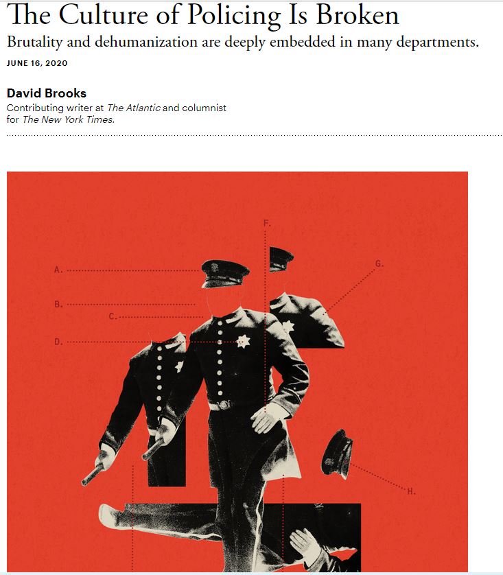 ARTICLE: The Culture of Policing is&nbsp;Broken
